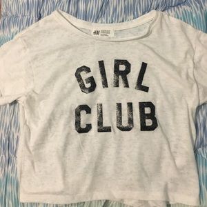 H&M girl club shirt size 8-10